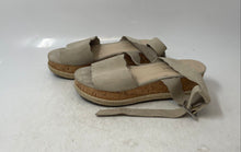 Load image into Gallery viewer, Marc Fisher Womens Gray Suede Open Toe Wedge Platform Sandals Size 7
