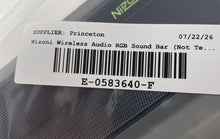Load image into Gallery viewer, Nizoni Inv00999 Black Bluetooth Wireless Audio RGB Sound Bar Not Tested
