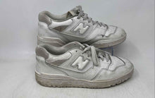 Load image into Gallery viewer, New Balance Mens 550 BB550WWW White Leather Lace-Up Sneaker Shoes Size 9.5D
