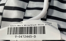 Load image into Gallery viewer, Alberto Makali Womens White Black Geometric Button-Up Shirt Size L With Tag
