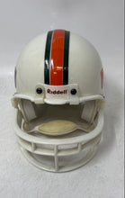 Load image into Gallery viewer, Riddell Speed White Red Black Miami Hurricanes Football Helmet Size Mini
