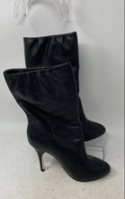 Load image into Gallery viewer, Beautiful Intelligent Womens Leather Pull-On Stiletto Ankle Booties Black 5.5
