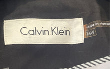 Load image into Gallery viewer, Calvin Klein Womens Black Long Sleeve Notch Lapel Two-Button Blazer Size 16W
