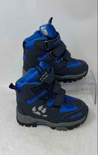 Load image into Gallery viewer, Vitike Kids Blue Black Double Hook-And-Loop Straps Hiking Boots Size 25

