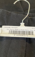 Load image into Gallery viewer, Ann Taylor Womens Black Curvy Straight Leg Cropped Pants Size 10P
