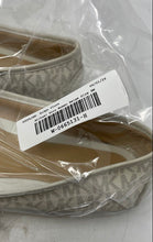 Load image into Gallery viewer, Michael Kors Womens Gloria Beige Monogram Buckle Slip-On Ballet Flats Size 9M
