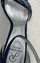 Load image into Gallery viewer, Adrianna Papell Womens Aerin Blue Beaded Evening Ankle Strap Sandals Size 8.5M
