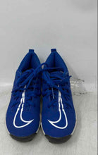 Load image into Gallery viewer, Nike Kids Alpha Menace 3 Shark Blue White Lace-Up Football Cleats Size 12C

