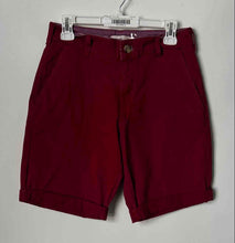 Load image into Gallery viewer, Arturo Calle Mens Red Slash Pockets Button Front Belt Loops Chino Shorts Size 30
