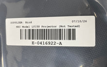 Load image into Gallery viewer, NEC Model LT150 Gray Portable Projector With Accessories In Case Not Tested
