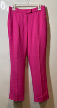 Load image into Gallery viewer, Hugo Boss Womens Pink Flat Front Slash Pockets Straight Leg Dress Pants Size 6
