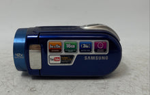 Load image into Gallery viewer, Samsung Blue 42x Intelli Zoom Mini Handheld Digital Camcorder Not tested
