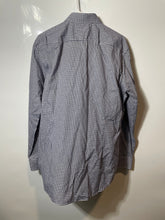 Load image into Gallery viewer, Hugo Boss Mens Blue White Plaid Long Sleeve Slim Fit Dress Shirt Size EUR 42
