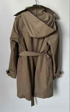 Load image into Gallery viewer, Michael Kors Womens Green Trench Coat Size XL Has A Few Stains On The Collar
