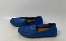 Load image into Gallery viewer, Coach Womens Marley Blue Leather Round Toe Slip-On Flat Loafer Shoes Size 6
