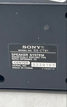 Load image into Gallery viewer, Sony Model SS-CT91 Black Compact Center-Channel Speaker System
