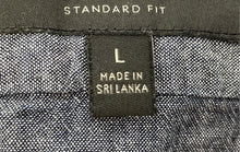 Load image into Gallery viewer, Banana Republic Mens Blue Cotton Long Sleeve Standard Fit Button-Up Shirt Size L
