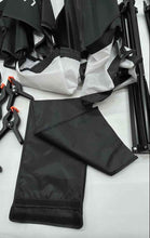 Load image into Gallery viewer, Lot Of Assorted Light Stand Umbrella Clamp Backdrop Photography Set In Black Bag
