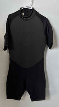 Load image into Gallery viewer, Henderson Unisex Black Short Sleeve Back Zip Swim Diving Wetsuit Size L
