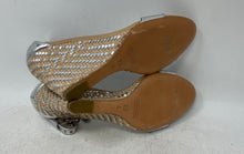 Load image into Gallery viewer, Coach Womens Sharrin Q1884 Silver-Tone Brown Ankle Strap Sandals Size 7.5 B
