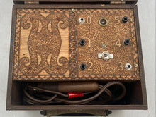 Load image into Gallery viewer, Vintage Brown Wooden Electric Shock Machine Electrotherapy Device Non Functional
