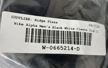 Load image into Gallery viewer, Nike Mens Alpha Menace 3 Shark CV0584-010 Black White Football Cleats Size 11W
