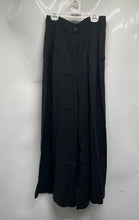 Load image into Gallery viewer, Zara Womens Black Flat Front Flare Leg Stretch Trouser Pants Size Small
