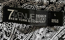 Load image into Gallery viewer, 7th Avenue Design Studio New York &amp; Company Womens White Black Chino Shorts Sz L
