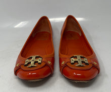 Load image into Gallery viewer, Authentic Tory Burch Womens Orange Patent Leather Slip-On Ballet Flats Size 8 M
