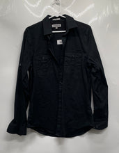 Load image into Gallery viewer, Express MK2 Mens Black Long Sleeve Collared Pockets Dress Shirt Size M 15-15.5
