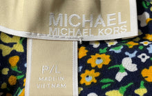 Load image into Gallery viewer, Michael Kors Womens Multicolor Printed Quinn Cross Neck Mini Dress Size P/L
