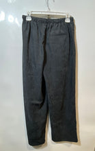 Load image into Gallery viewer, Zara Womens Gray Slash Pockets Pleated Front Drawstring Wide-Leg Ankle Pants S
