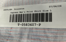 Load image into Gallery viewer, Express Mens Purple Plaid Print Collared Long Sleeve Button-Up Shirt Size Large

