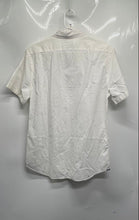 Load image into Gallery viewer, Express Mens White Short Sleeve Collared Soft Wash Button-Up Shirt Size Medium
