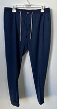 Load image into Gallery viewer, Santaniello Mens Navy Blue Straight Leg Drawstring Trousers Pants Size 52
