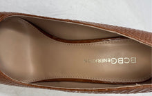Load image into Gallery viewer, BCBGeneration Womens Brown Leather Slip-On Stiletto Pump Heels Size 9M
