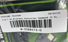 Load image into Gallery viewer, Lite Black 2.4G Wireless Video Gaming Controller Gamepad 2 Pcs Not Tested
