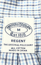 Load image into Gallery viewer, Brooks Brothers Mens Regent Blue Plaid Cotton Long Sleeve Button-Up Shirt Size M
