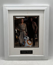 Load image into Gallery viewer, Framed Photograph Of Rey Finn And BB-8 From Star Wars The Force Awakens
