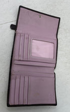 Load image into Gallery viewer, Coach Womens Brown Signature Leather Trim Credit Card ID Window Trifold Wallet
