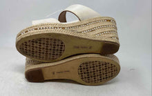 Load image into Gallery viewer, Charles David Womens Jae White Slip-On Wedge Heel Espadrille Sandals Size 7.5M

