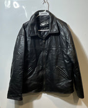 Load image into Gallery viewer, Collection CA Mens Black Leather Long Sleeve Front Full-Zip Jacket No Size
