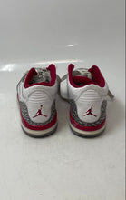 Load image into Gallery viewer, Nike Unisex Kids Air Jordan 3 Retro PS Cardinal Red White Sneaker Shoes Sz 13.5C
