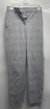 Load image into Gallery viewer, H&amp;M Womens Gray Plaid Flat Front Slash Pocket Straight Leg Dress Pants Size 2

