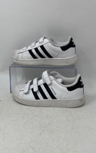 Load image into Gallery viewer, Adidas Boys Superstar 2 JI3988 White Hook And Loop Low Top Sneakers Shoes Size 1
