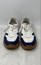 Load image into Gallery viewer, Sam Edelman Womens Layla White Blue Leather Lace-Up Sneaker Shoes Size 7.5M
