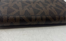 Load image into Gallery viewer, Michael Kors Womens Jet Set Brown Signature Inner Divider Zip-Around Wallet
