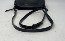Load image into Gallery viewer, Calvin Klein Womens Black Leather Inner Pockets Adjustable Strap Crossbody Purse
