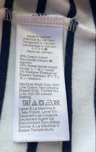 Load image into Gallery viewer, J.Crew Womens White Blue Striped Long Sleeve Crew Neck Everyday T-Shirt Size XXS
