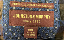 Load image into Gallery viewer, Johnston &amp; Murphy Mens Blue Plaid Cotton Long Sleeve Button-Up Shirt Size XXL
